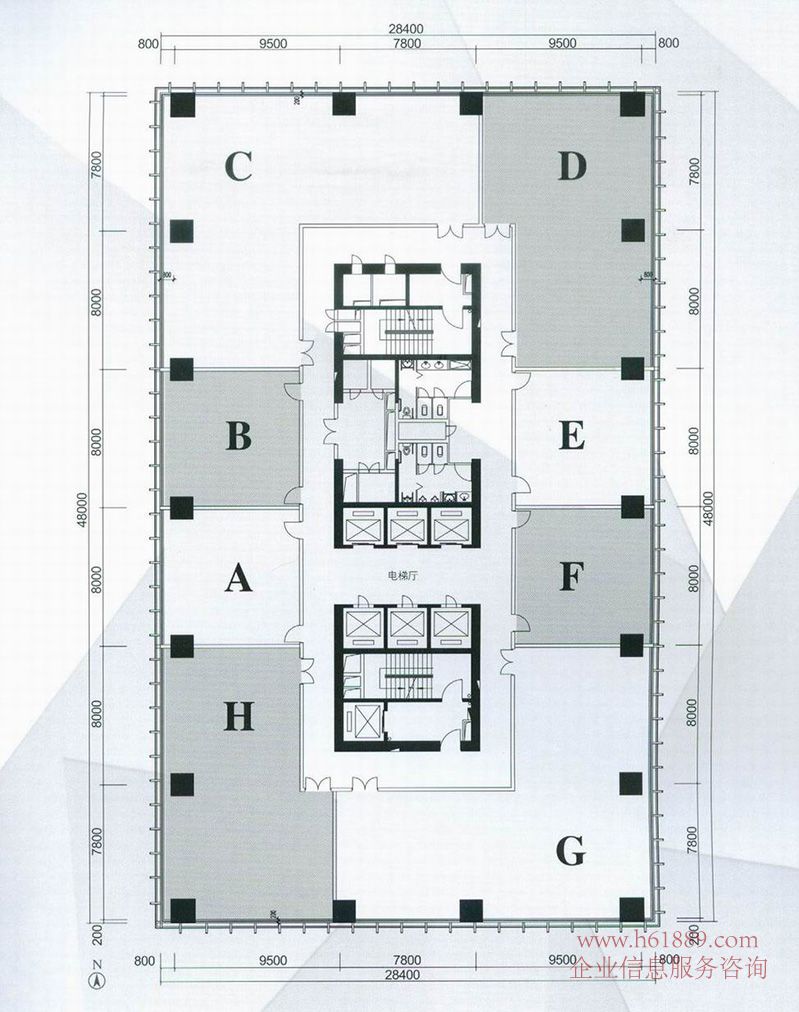 綠景紀元大廈(NEO企業(yè)大道) B座 寫字樓 高區(qū)戶型圖片