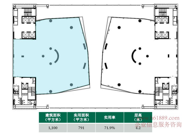 華安保險(xiǎn)總部大廈 寫字樓 戶型圖片