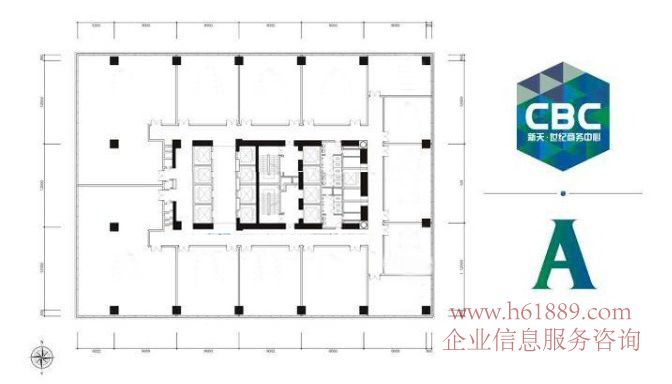 新天世紀(jì)商務(wù)中心 寫字樓 戶型圖片