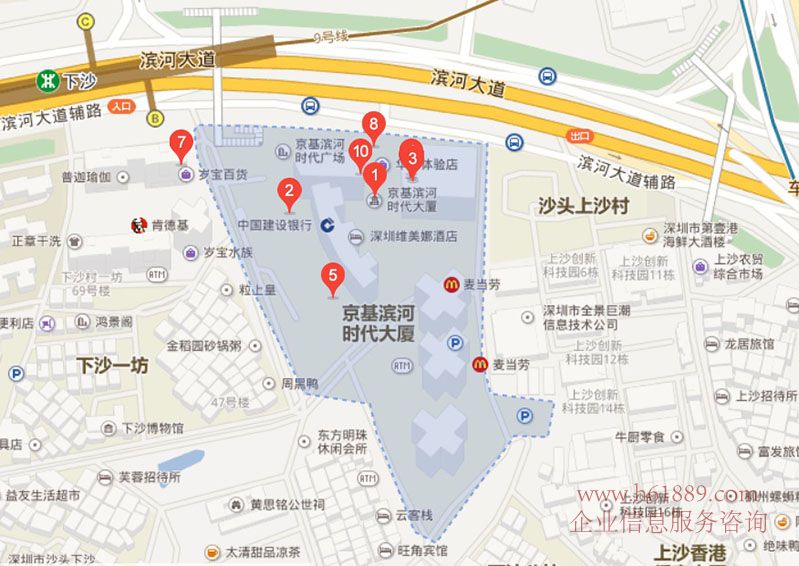 京基濱河時代大廈 寫字樓 交通圖片