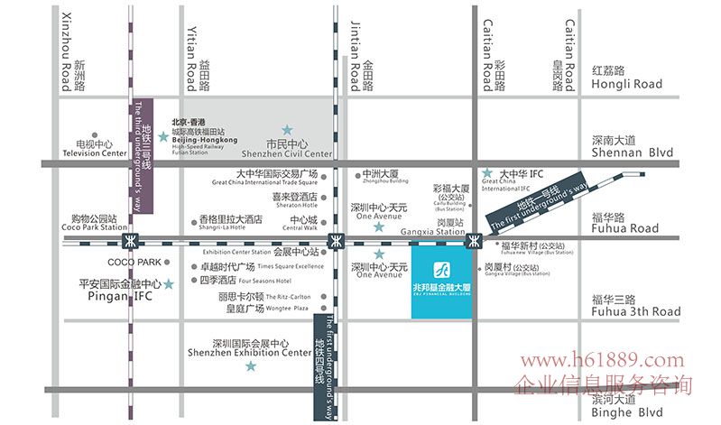 兆邦基金融大廈 寫(xiě)字樓 交通位置圖片