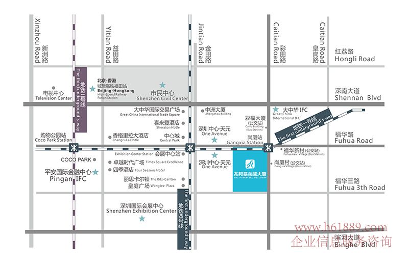 兆邦基金融大廈 寫字樓 交通位置圖片