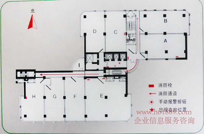 勁松大廈 寫字樓 戶型圖片