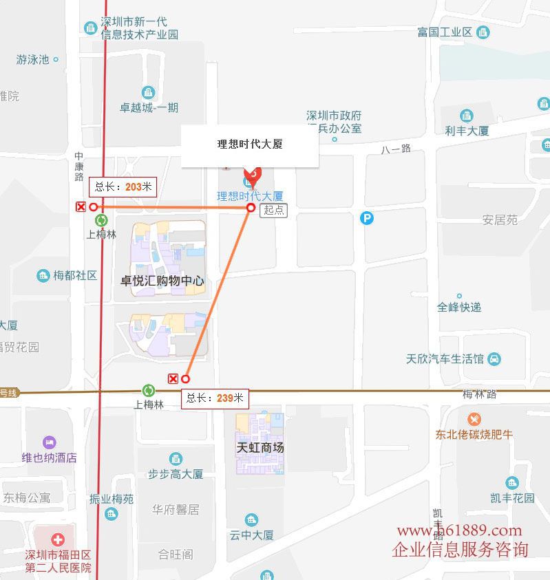 理想時(shí)代大廈(理想城)寫字樓 交通位置圖片