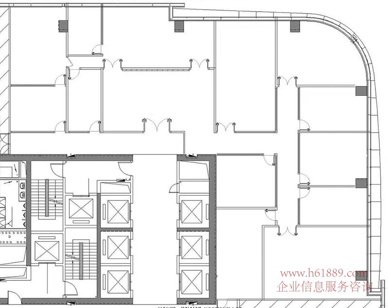 卓越城二期南區(qū) 寫字樓 戶型圖片