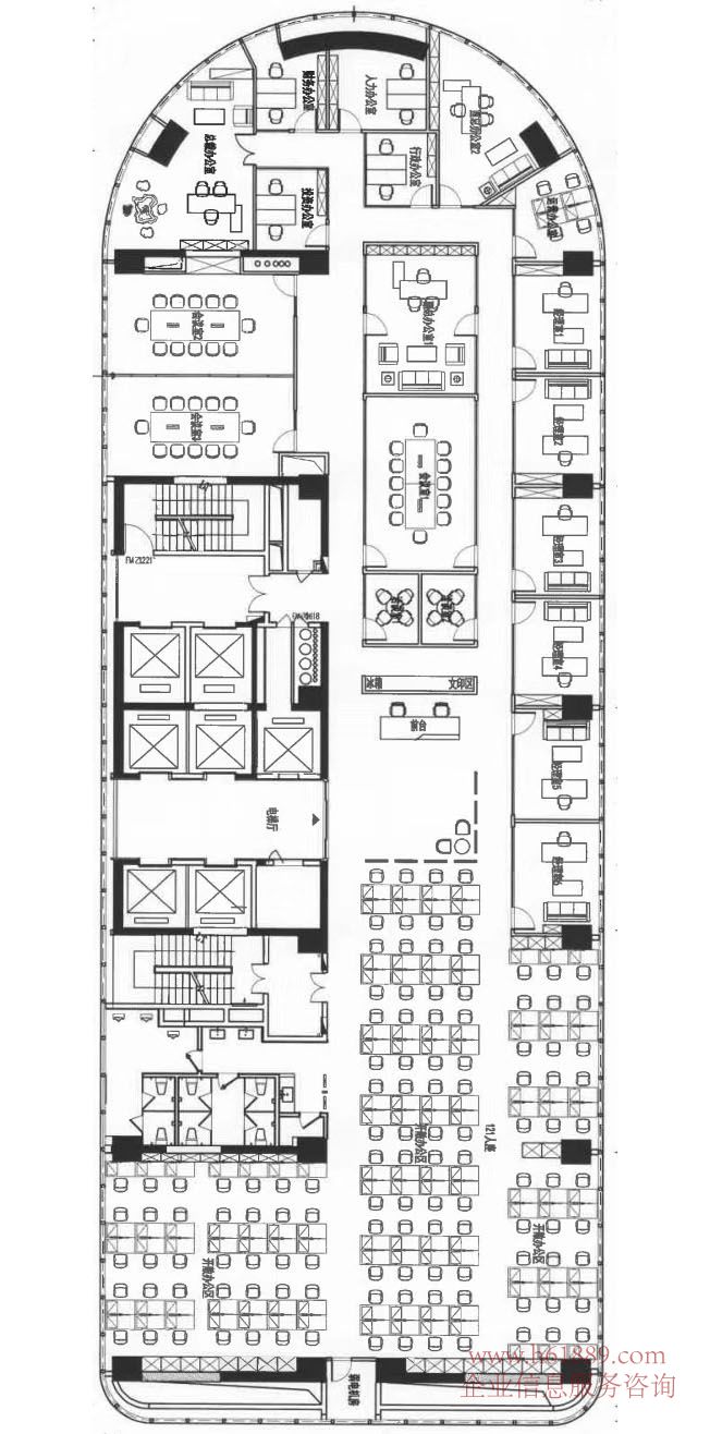 京基濱河時代大廈B座 地鐵9號線下沙站B出口 車公廟 寫字樓 出租 戶型圖片