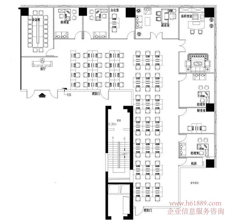 京地大廈 崗廈地鐵站 崗廈地鐵站C出口 電梯口 卓越世紀(jì)中心東 全辦公家私 出租 戶型圖片