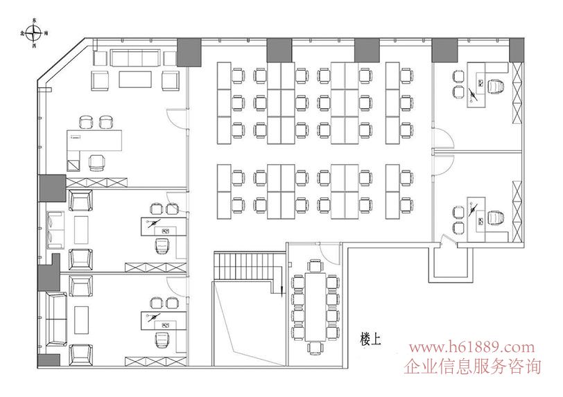現代國際大廈(現代國際商務大廈)有密碼看房 拎包入駐 會展中心地鐵站 24小時中央空調 計流量 出租 戶型圖片