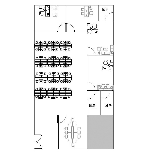 車(chē)公廟 地鐵9號(hào)線【梅林線】下沙站D出口 金谷5號(hào)(泰然雪松大廈)全新裝修 出租 戶型圖