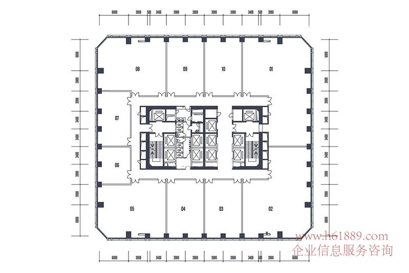 現(xiàn)代國際商務(wù)大廈戶型圖片
